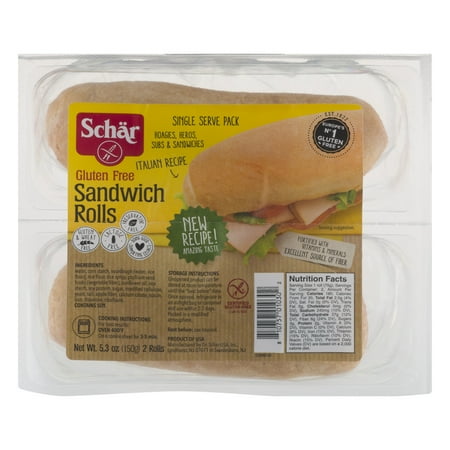 Schar Gluten Free Sandwich Rolls - 2 CT - Walmart.com