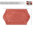 thumbnail image 5 of HOME WEAVERS Waterford Collection Cotton Tufted Bath Rug, 17" x 24", Coral, 5 of 9