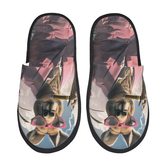 Silkie Stylish Kangaroo In Suit Slippers for women and Men, House Shoes for Unisex, Indoor House Shoes-Medium