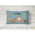 thumbnail image 2 of Carolines Treasures CK7903PW1216 Cavalier Spaniel Sweet Home Canvas Fabric Decorative Pillow 12H x16W multicolor, 2 of 4