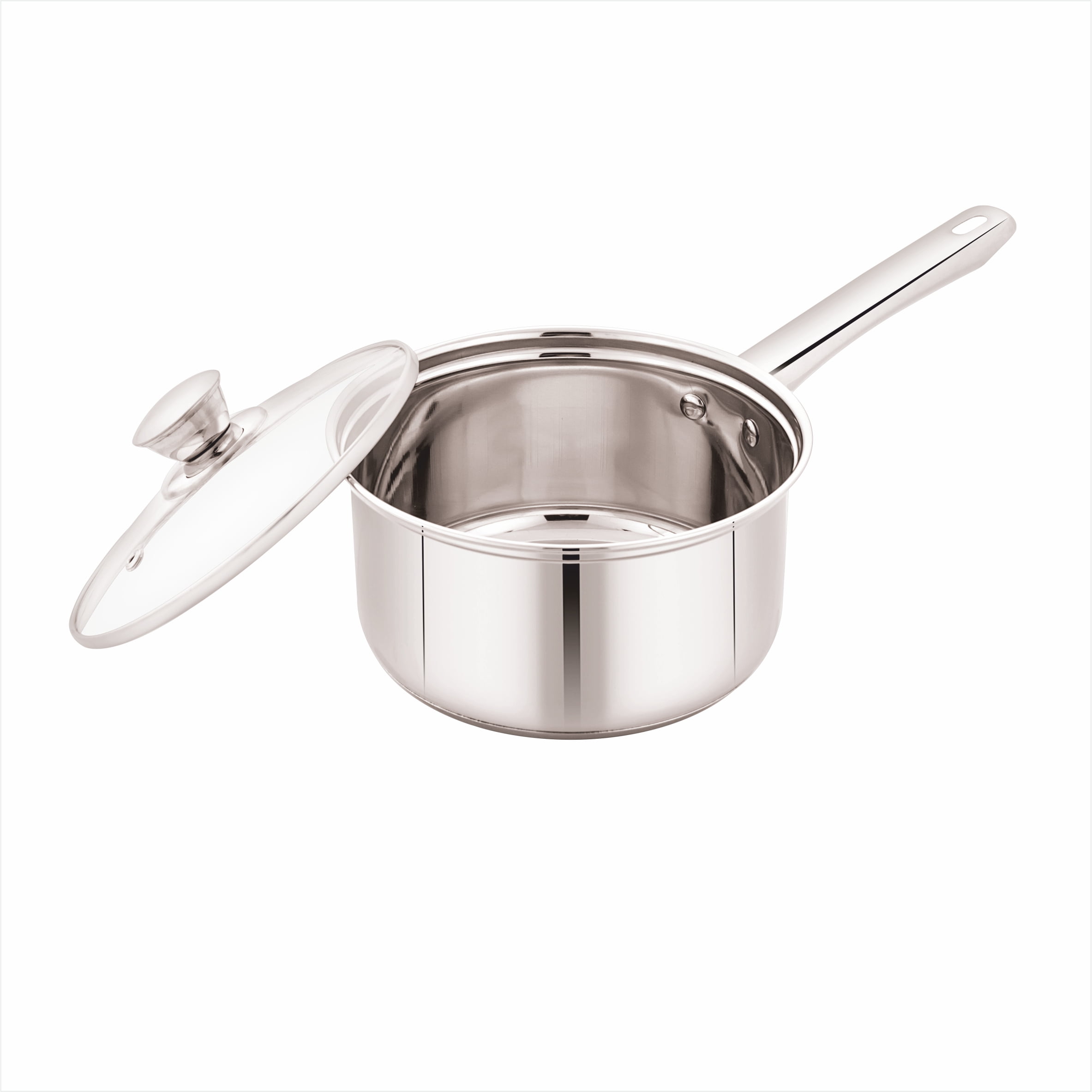 Mainstays Stainless Steel 10-Piece Cookware Set with Lids and Utensils