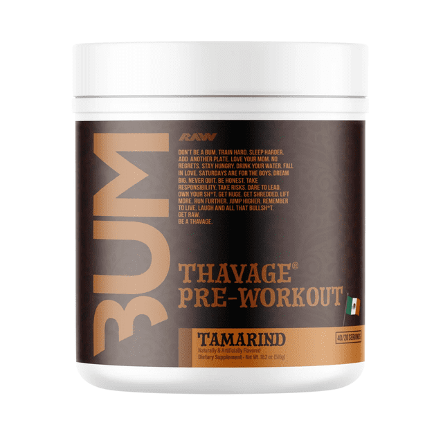 PRE ENTRENO RAW NUTRITION CBUM THAVAGE SABOR TAMARINDO 40 SERVICIOS
