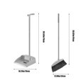 thumbnail image 2 of 36 inch Broom and Dustpan Set, Brush Head Adjustable Long Handle Standing Dustpan Set, with Dust Pan Teeth to Clean Pet Hair, Easy Sweeping for Home Kitchen Office Lobby, 2 of 7