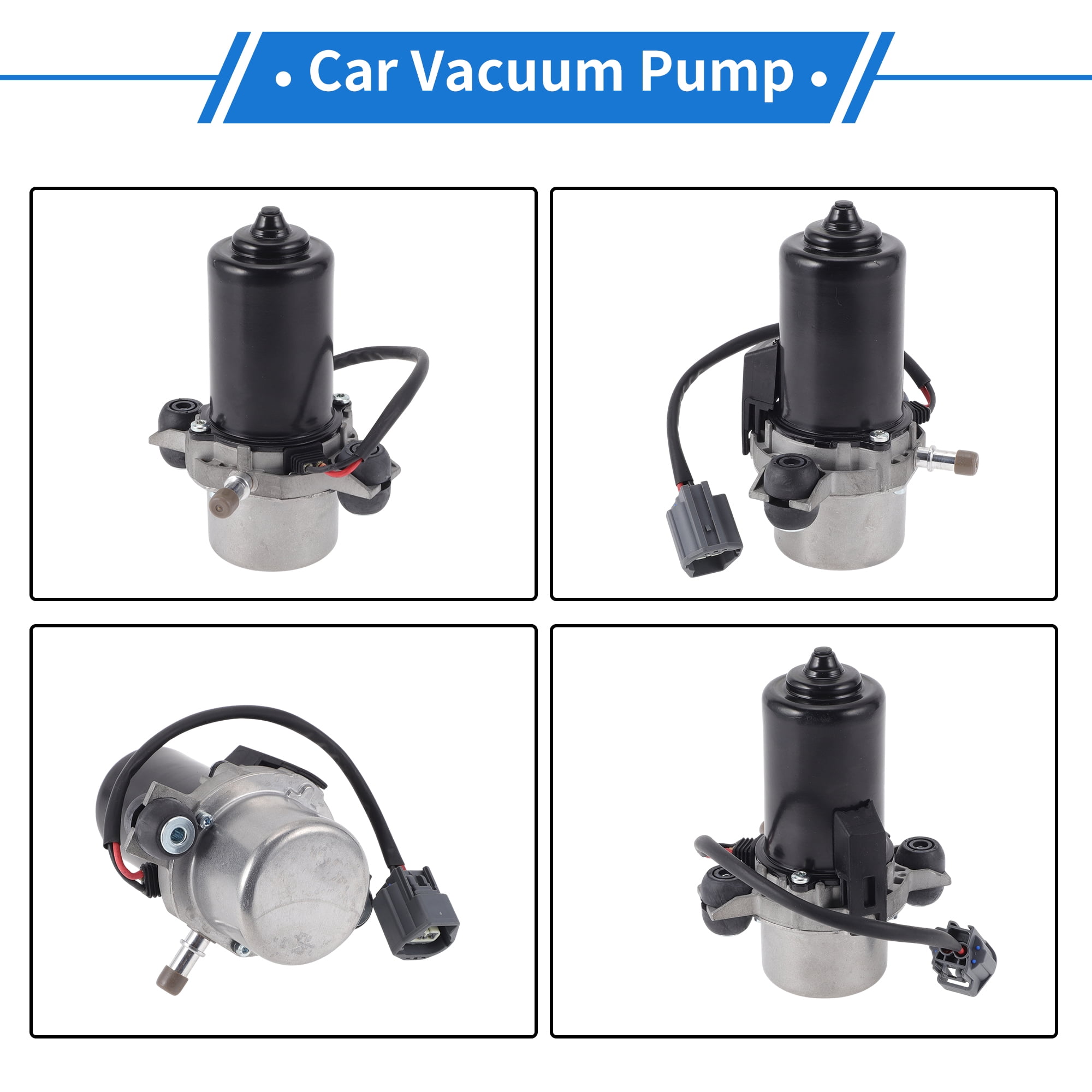 Unique Bargains Electric Brake Vacuum Pump No.4581954AB/4581954AA Electric Vacuum Pump for Jeep Grand Cherokee 3.0L 3.6L 2016-2019 Aluminum Alloy 1 Pcs