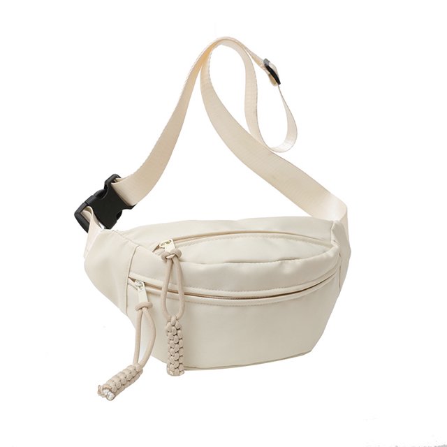 Riñonera de moda, riñonera de nailon, riñonera informal con correa ajustable y cremallera, riñonera de gran capacidad para viajar, correr, senderismo, ciclismo, al aire libre 30*15*9CM