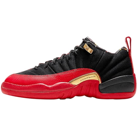 Big Kid's Jordan 12 Retro Low SE Super Bowl LV Black/Varsity Red (DH9695 001) -
