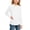 White, variant on Purcolt Girls Long Sleeve Shirts Casual Breathable UPF 50 Crewneck Sun Protection Tops, 4-15 Years