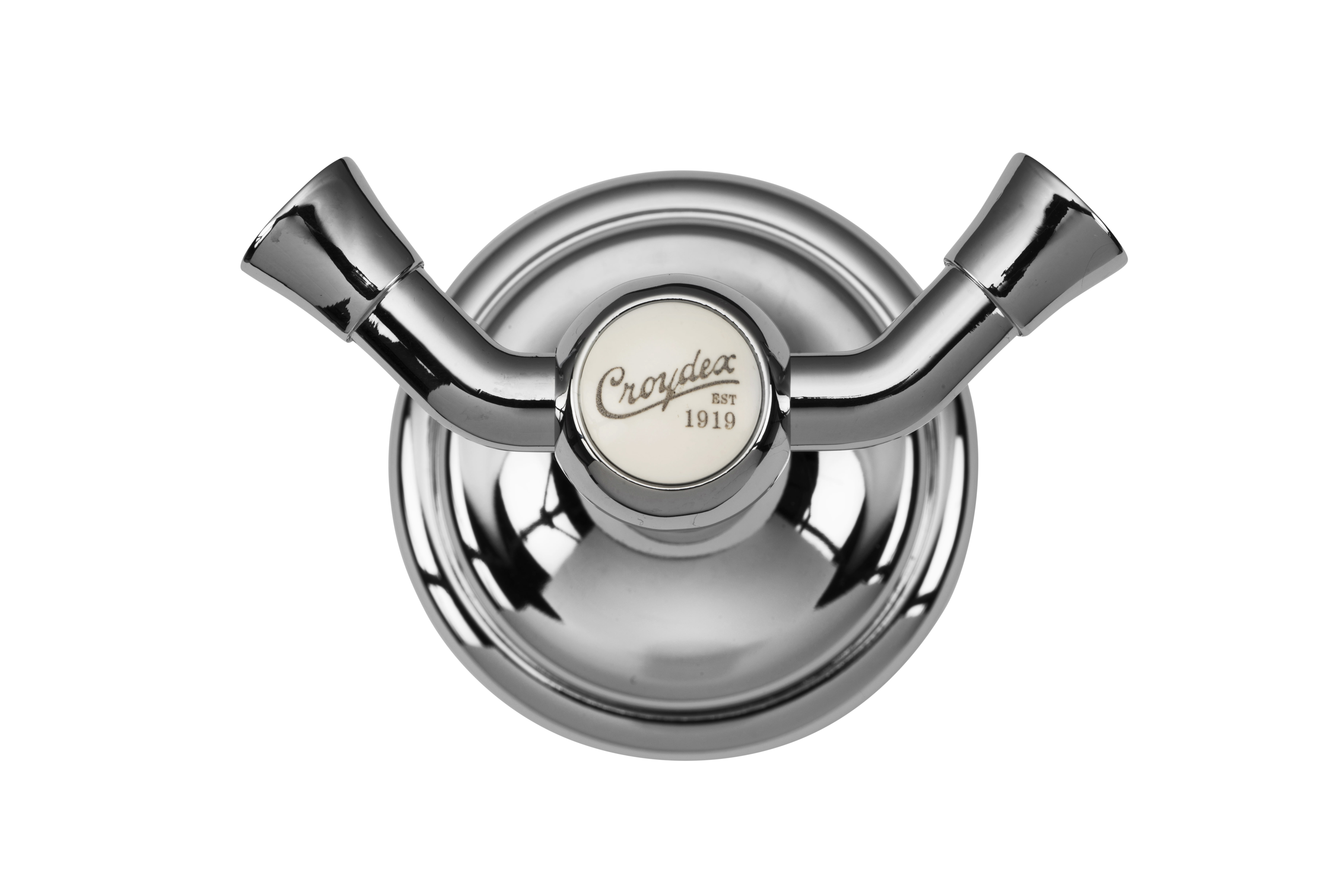 Croydex Flexi-Fix™ 1919 Range Double Robe Hook in Chrome