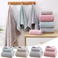 thumbnail image 1 of Sentmoon Bath Towel Set Corals Fleece Towel Set Towel and Bath Towel Two Piece Set Soft and Absorbent Household Face Towel and Bath Towel Pool Towels Bath Towels Compact Travel Towel for Camping, 1 of 7