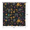 thumbnail image 4 of Shower Curtain for Bathroom Fall Autumn Boo Pumpkin Farmhouse Shower Curtains Waterproof Cool Bath Curtain Hooks Included,72x72Inch, 4 of 5