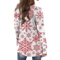 thumbnail image 4 of GDfun Christmas Cardigan for Women Long Sleeves Casual Comfy Shirts Mid-Length Lightweight Soft Versatile Ladies Tops, 4 of 6