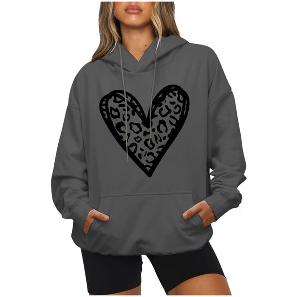 Ichuanyi liquidación para mujer cuello de manga larga con capucha impresión casualidad blusa blusa tops tops ICHUANYI WER202308216012