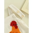 thumbnail image 4 of Inevnen Baby Boy Girl Summer Outfits Easter Outfits Newborn Infant Rabbit Romper Corduroy Bunny Ears Jumpsuit Farm Chicken Baby Overalls 0 3 6 9 12 Months Infant Clothes, 4 of 8
