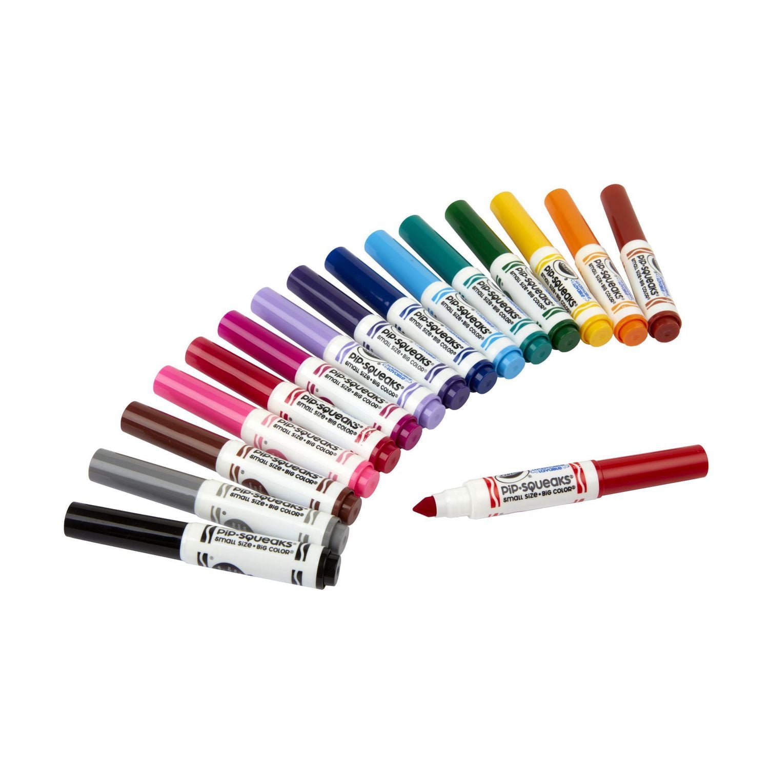 Crayola Pip-Squeaks Broad Line Washable Markers, 16 Count, 16 Washable Markers