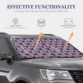 thumbnail image 2 of Lsque Hawaii Palms 2 PCS Windshield Sun Shade | CarFoldable Window Covers | Car Accessories Reflect UV for Universal Cars SUV Truck | Medium, 2 of 7