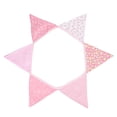 thumbnail image 3 of Party Bunting Triangle Flag Fabric Banner String Pennant Flags Birthday Decoration (pink), 3 of 5