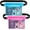 Blue+Pink, variant on 2-Pack Waterproof Pouch with Adjustable Waist Strap, Waterproof Dry Bag, Keeps Cell Phones and Valuables Safe and Dry, Perfect for Kayaking, Beach, Camping and Swimming