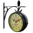 thumbnail image 5 of Bedford Double Sided Wall Clock Vintage Antique-Look Mount Station Clock, 5 of 5