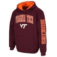 thumbnail image 2 of Youth Colosseum Maroon Virginia Tech Hokies 2-Hit Team Pullover Hoodie, 2 of 4