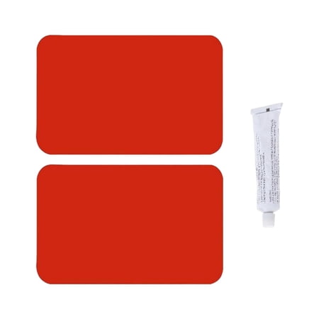 Inflatable Boat Repair Patch , Puncture Repair Patch Leakproof Lightweight Kayak PVC Repair Patches for Rubber Boat Air Bed Swimming Rings Red