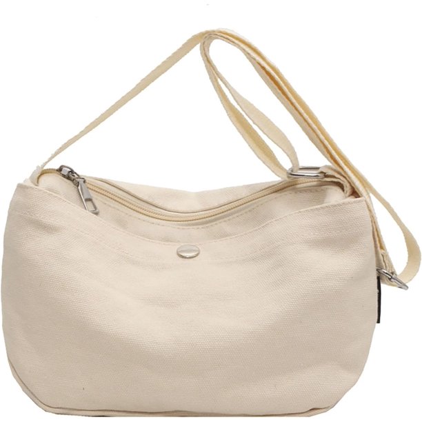 Bolso de nailon Crescent para mujer, ligero, pequeño, con 2 paquetes de bolsa interior para bola de masa, correa ajustable