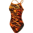 thumbnail image 1 of Tyr Swimsuit MIRAMAR Diamondfit Black/Orange Size 38, 1 of 1