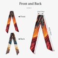 thumbnail image 2 of Wukai Dynamic Fire Bird Art Print Hair Scarf for Women Fashion Silky Satin Headscarf Wrap Breathable Lightweight Neck Scarves For Handbag Accessories, 2 of 6