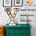 thumbnail image 2 of Marquesina LED decorativa, letra Y, elnsivo, efecto metal oxidado, 2 of 7