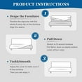 thumbnail image 6 of Armless Futon Slipcovers Stretch Folding Sofa Bed Cover with Elastic Bottom, Printed Fitted Couch Cover Furniture Protector for Pets - style3;, 6 of 8