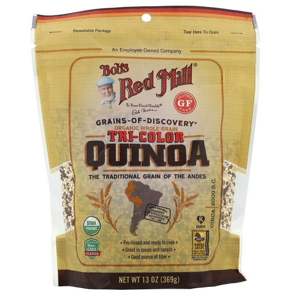 Bob's Red Mill Organic Tri-Color Quinoa, Whole Grain, 13 oz (369 g)