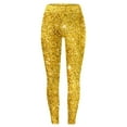 thumbnail image 4 of Women'S Mardi Print Butt Lifting Leggings, Casual Tight Pants For Women, Fleece Lined Thermal Yoga Leggings, 4 of 4