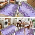 thumbnail image 5 of Area Rugs 2.7'x5', Purple Lavender Carpet for Living Room Bedroom Dining Room, Spring Watercolor Wild Flowers Plant Throw Kitchen Rugs Non Slip Washable Rectangle Indoor Outdoor Rugs, 5 of 8