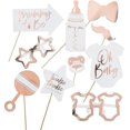 thumbnail image 5 of Gold 10 Pack Foil Photo Booth Props for Baby Shower, 5 of 5
