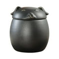 thumbnail image 1 of DOLITY Dog Tea Canister with Lid Food Storage Jar tea Containers Kitchen Canisters, 45g Black, 1 of 9