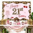 thumbnail image 4 of 6x4FT Cheetah 21st Birthday Backdrop Pink Leopard Bow 21st Birthday Photography Background Jungle Safari Cheetah Wild 21st Bday Party Decorations Banner Supplies Photo Booth Props, 4 of 6