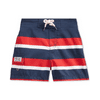 Polo Ralph Lauren RED MULTI Boys' Kailua Striped Swim Trunks, 9M