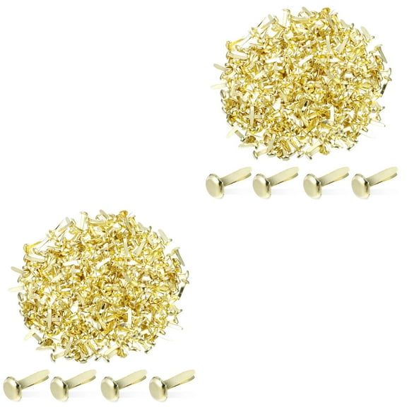 HOMEMAXS 600 Pcs  Tiny Brads Paper Fasteners Round Metal Pastel Brads for Scrapbooking Crafts DIY Projects