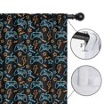 thumbnail image 4 of Blackout Kids Curtains,Multicolor Controllers Games Icons Black Pattern Childrens Insulated Curtains Set Of 2,Bedroom Essentials,Toddler Room Decor 52"x63", 4 of 5