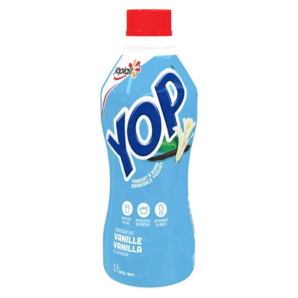 Yogourt à boire à saveur de vanille YOP de Yoplait