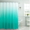 thumbnail image 2 of Ombre Textured Turquoise Polyester Shower Curtain Set, 70" x 72" (13 Piece), 2 of 6