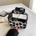 thumbnail image 4 of Neceser de cosméticos con estampado de amor en blanco y negro, organizador de maquillaje, neceser con cremallera Tmvgtek Para Estrenar, 4 of 9