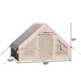 thumbnail image 3 of Inflatable Camping Tent with Electric Pump, Glamping Tent, Waterproof Windproof Oxford Tent, Outdoor Blow Up Tent, Easy Setup, Four Season Luxury Cabin Tent with Mesh Windows & Doors, 3 of 9