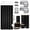 Black, variant on CERBIOR 32 Pcs Bamboo Bathroom Accessories Sets with Shower Curtain& Shower Caddy, Irregular Stripe Design Complete Set Bathroom Decor Vanity Countertop Accessory Set, Black