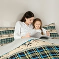 thumbnail image 5 of Castle Fairy 3-Piece Full Comforter Set with Bass Fish Plaid Design, 5 of 8