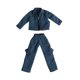thumbnail image 4 of Chaqueta de ropa de trabajo para figura a escala 1/12, ropa urbana, disfraz, regalo de moda, decoración. Azul, 4 of 7