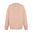 thumbnail image 6 of Women's Plus Size V-Neck Fleece Lined Sweatshirt, Oversized Long Sleeve Soft Comfortable Pullover for Fall Winter Fashion, Casual Streetwear, Daily Loungewear, Holiday and Travel Outfits Rose Gold XL, 6 of 6