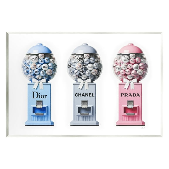 Stupell Industries Fashion Brand Gumballs Beauty & Fashion Painting Unframed Art Print Wall Art, 15 x 10