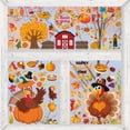 thumbnail image 4 of Fall Decorations 8 Sheet Thanksgiving Window Clings Stickers Holiday Turkey Cling for Glass Window, 4 of 6