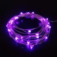 thumbnail image 6 of Yalin 2 Pack Battery Operated Dewdrop Led Lights,Mini Fairy Lights With Timer Function,For Home Parties Christmas/Halloween Holiday Decoration,6 Hours on/18 Hours Off ,30 LEDs,10 Feet (Purple), 6 of 6