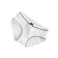 thumbnail image 3 of Qarigey Ropa interior elástica para mujer, calzoncillos de algodón para niña, bragas transpirables que absorben la humedad, ropa interior diaria Ropa interior blanco L Qarigey AP000432-01, 3 of 6